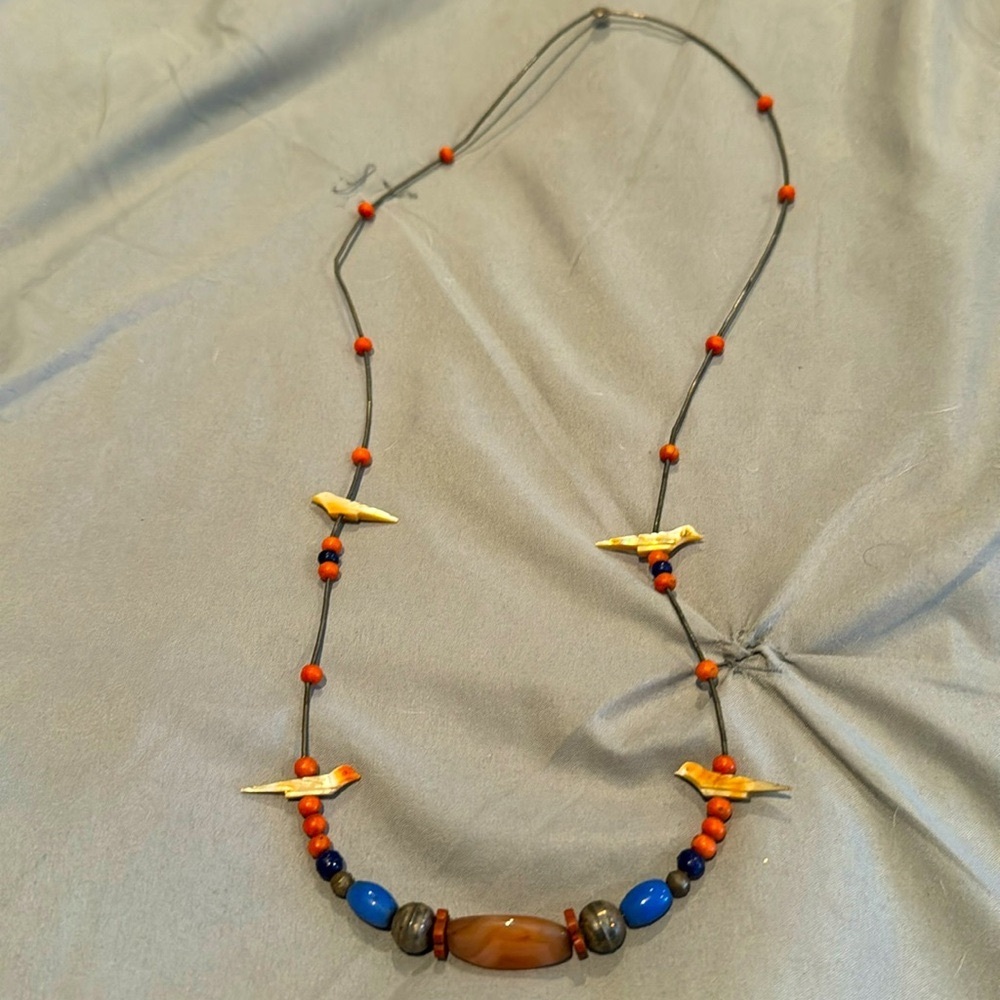 Vintage Native American Fetish Necklace